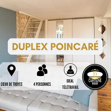 Duplex Poincare - Proche De - 4 Pers Apartment